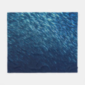 Onderwater Zee Visschool Abstract Fleece Deken (Voorkant (Horizontaal))