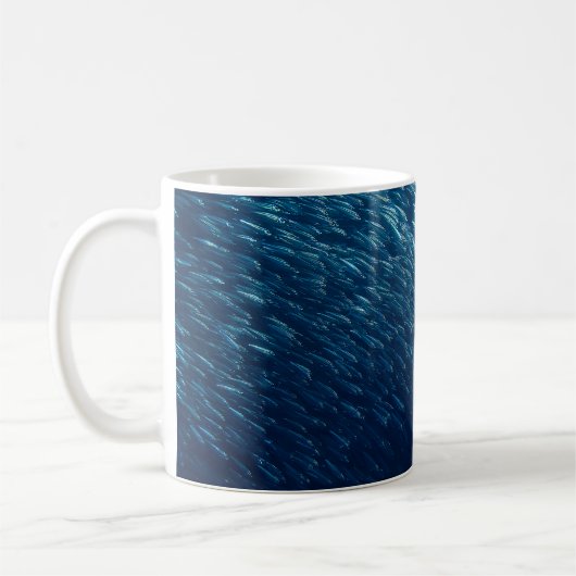 Onderwater Zee Visschool Abstract Koffiemok (Links)