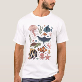 Onderwater Zeedieren T-shirt