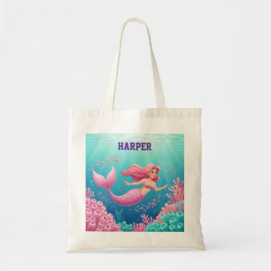 onderwater zeemeermin Canvas tas