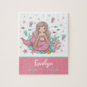 Onderwater zeemeermin puzzel legpuzzel (Verticaal)