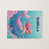 Onderwater zeemeermin puzzel legpuzzel (Horizontaal)