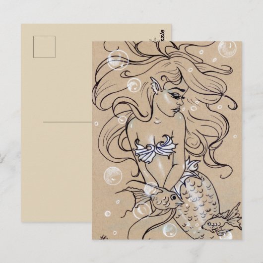 Onderwater Zeemeervis Briefkaart (Voorkant / Achterkant)