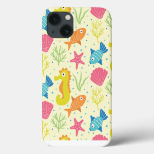 Onderwater zeepaarden, zeesterren en schelpen Case-Mate iPhone case