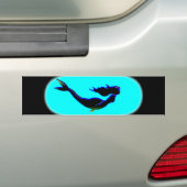 onderwater zeese zeemeermin bumpersticker (Op auto)