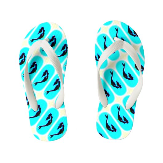 onderwater zeese zeemeermin kinder teenslippers (Voetbed)