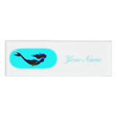 onderwater zeese zeemeermin naambadge (Voorkant)