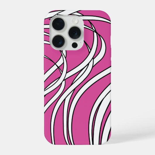 Onderwater zeewier in roze iPhone hoesje (Achterkant)