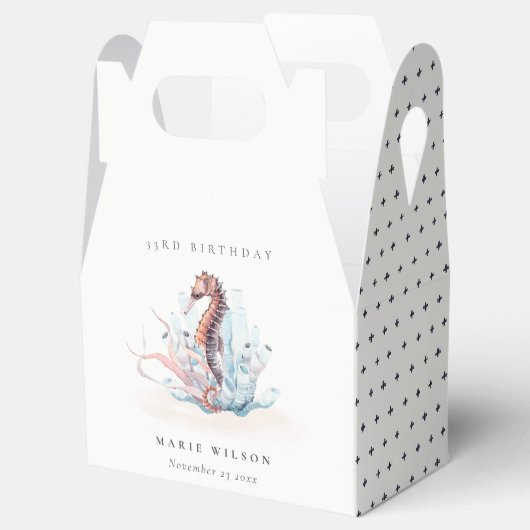 Onderwater zeewier Koraal, alle leeftijden Bedankdoosjes (Geopend)