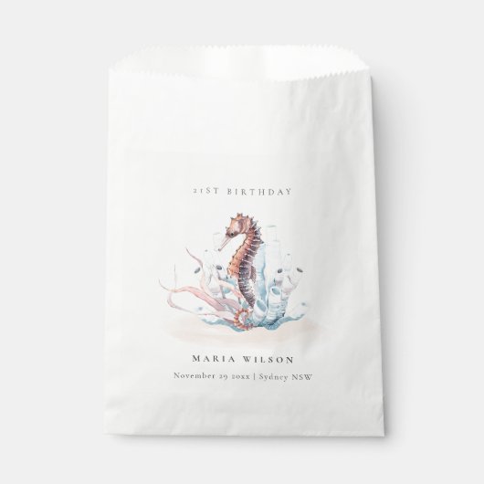 Onderwater zeewier Koraal, alle leeftijden Bedankzakje (Voorkant)