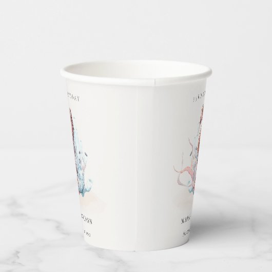 Onderwater zeewier Koraal, alle leeftijden Papieren Bekers (Rechts)