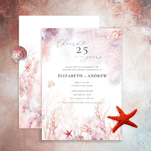 Onderwater Zeewier | Schelp Jubileum Kaart