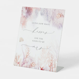 Onderwater zeewier   Schrapping hoeveel kussen er  Reclamebord Met Voetstuk