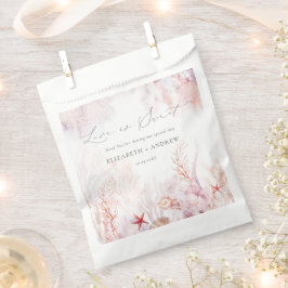 Onderwater zeewier | Seashell Waterverf Wedding Bedankzakje