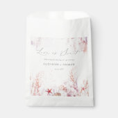Onderwater zeewier | Seashell Waterverf Wedding Bedankzakje (Voorkant)