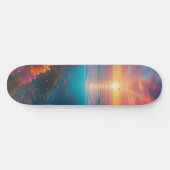 Onderwater Zonsondergang Tropisch 1 Persoonlijk Skateboard (Horizontaal)