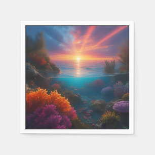 Onderwater Zonsondergang Tropisch 1 Servet