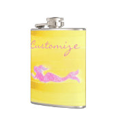 onderwater zwembad roze zeemeermin heupfles (Links)