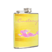 onderwater zwembad roze zeemeermin heupfles (Rechts)