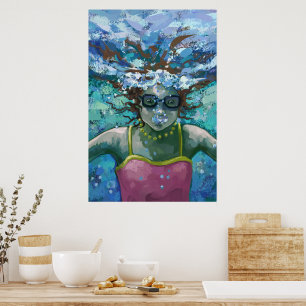 Onderwater Zwemmen Poster