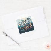 Onderwaterarcheologie  ronde sticker (Envelop)