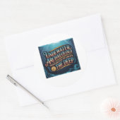 onderwaterarcheologie ronde sticker (Envelop)