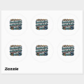 Onderwaterarcheologie Ronde Sticker (Vel)