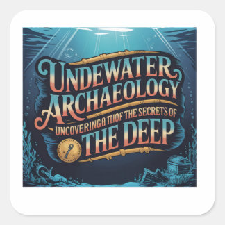 Onderwaterarcheologie Vierkante Sticker