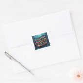 Onderwaterarcheologie Vierkante Sticker (Envelop)