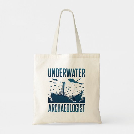 onderwaterarcheoloog tote bag (Achterkant)