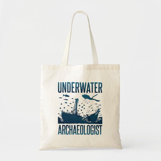 onderwaterarcheoloog tote bag (Voorkant)