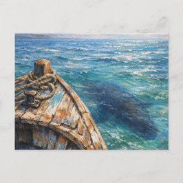 Onderwaterbezoeker - Kunst in pastelkleurige schil Briefkaart