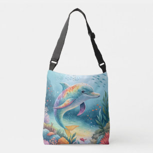 onderwaterdolfijn crossbody tas