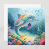 onderwaterdolfijn kaart (Voorkant / Achterkant)