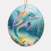 onderwaterdolfijn keramisch ornament (Links)