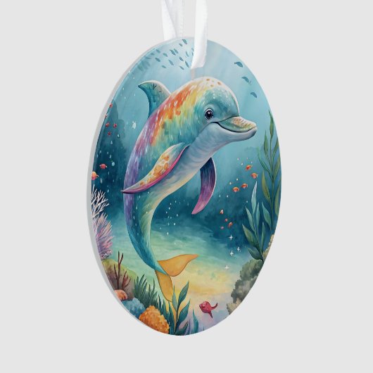 onderwaterdolfijn ornament (voorkant)