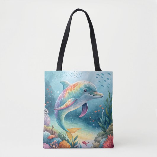 onderwaterdolfijn tote bag (Voorkant)