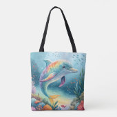 onderwaterdolfijn tote bag (Achterkant)