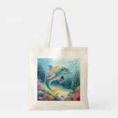 onderwaterdolfijn tote bag (Achterkant)