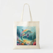 onderwaterdolfijn tote bag (Voorkant)