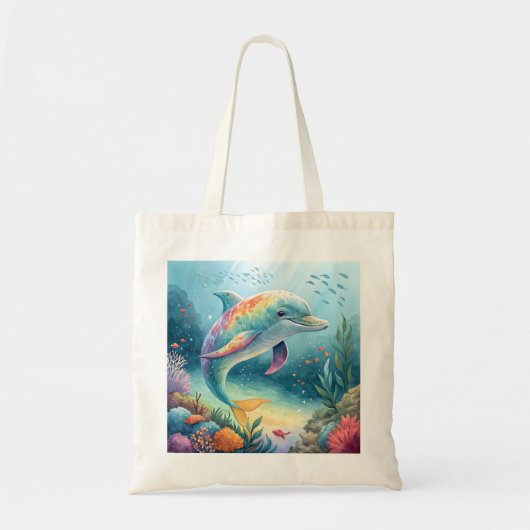onderwaterdolfijn tote bag (Voorkant)