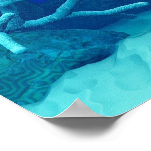 Onderwaterdruk Poster (Hoek)