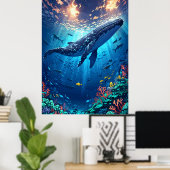 onderwaterecosysteem poster (Thuiskantoor)