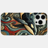 Onderwatergratie: walvissen en golven Case-Mate iPhone case (Achterkant (horizontaal))