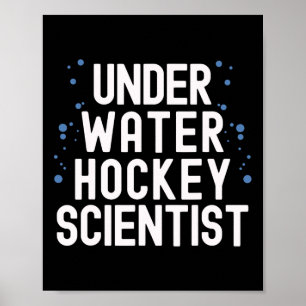 Onderwaterhockeyspeler Zwemteamsport Quote Poster