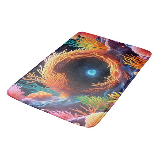 onderwaterkoraalvortex badmat (Gekanteld)