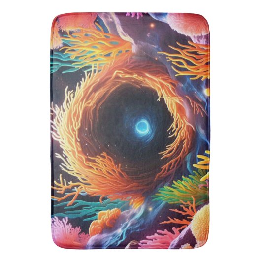 onderwaterkoraalvortex badmat (Voorkant Verticaal)