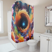 onderwaterkoraalvortex douchegordijn (In situ)