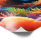 onderwaterkoraalvortex foto afdruk (Hoek)