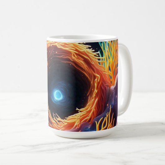 onderwaterkoraalvortex koffiemok (Voorkant rechts)